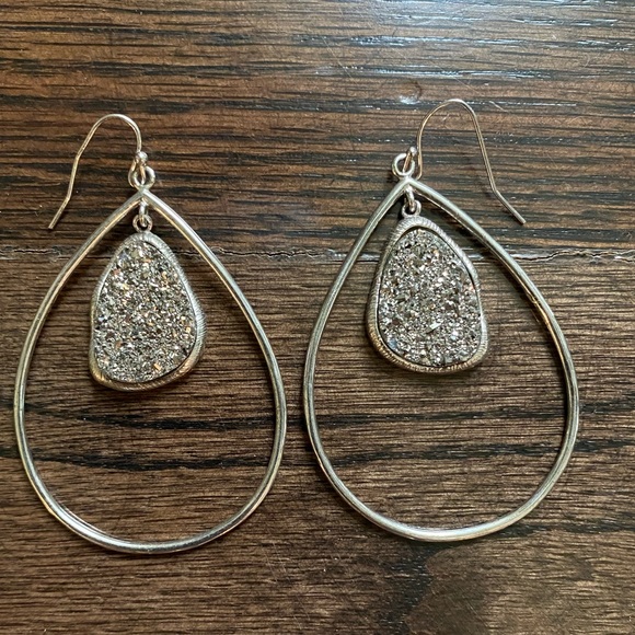 Marcia Moran Druzy Earrings - Picture 1 of 3
